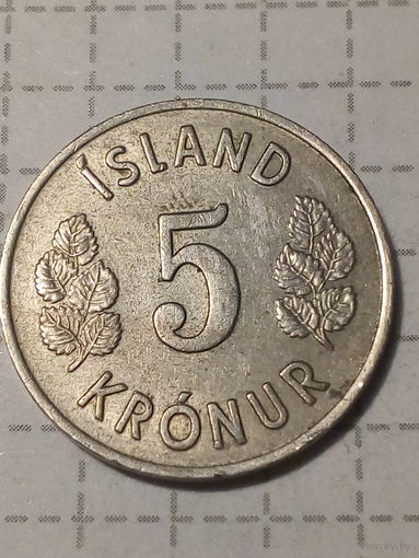 5 крон Исландия 1969 год