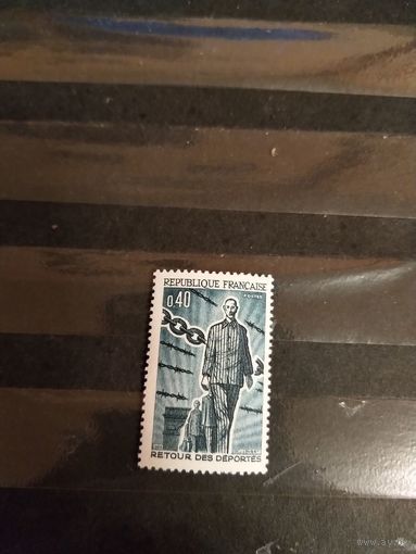 1965 Франция 20 лет возвращению депортированных чистая MNH** война выпускалась одиночкой (5-9)