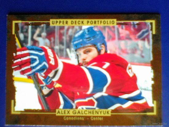 Алекс Гальченюк "Монреаль Канадиенс" - Карточка "UPPER DECK PORTFOLIO HOCKEY" - Сезон 2015/16 года.