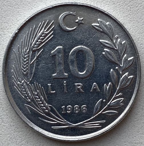Турция 10 лир 1986 г.