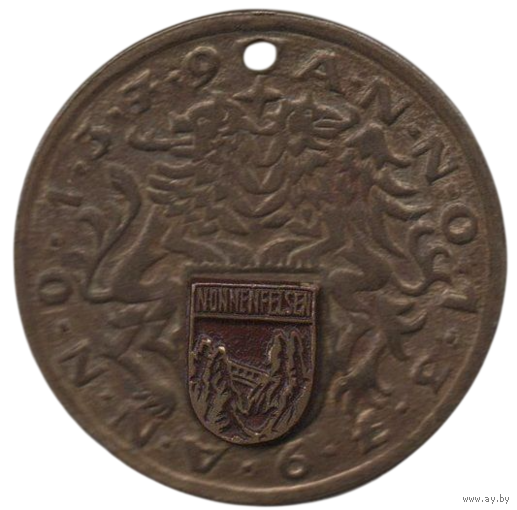 Медаль. Нонненфельзен 1379. 43.5 мм