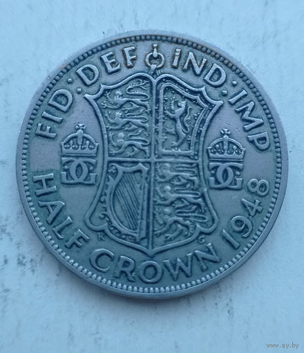 Великобритания 1/2 кроны 1948 год с надписью IND: IMP: