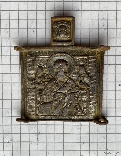 Средник складня 1.(остатки серебрения)