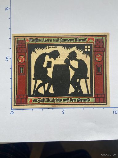 Нодгельд 50 пфеннигов Глахау. Веймарская республика - 0202