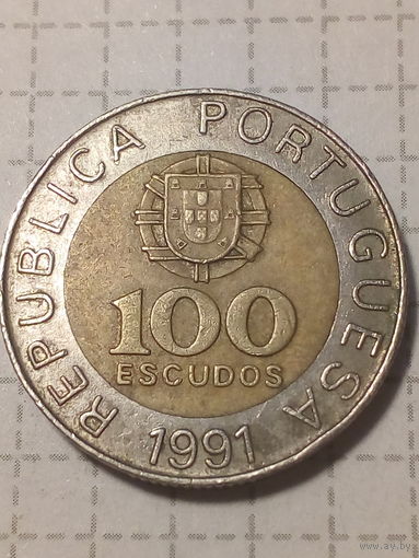 100 эскудо Португалия 1991 год