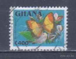 [830] Гана 1995. Фауна.Бабочка. Гашеная марка.
