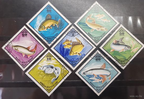 Монголия. 1975 год. Фауна. Рыбы (1266)