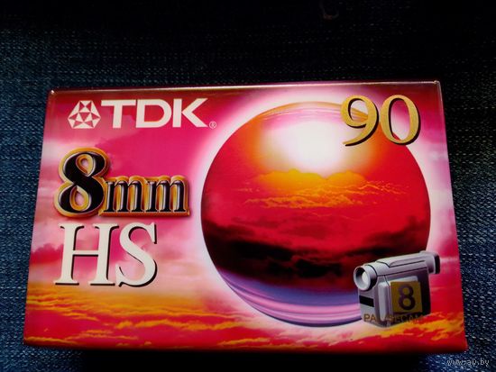 Видеокассета для камеры, запечатаная, TDK 8mm HS90