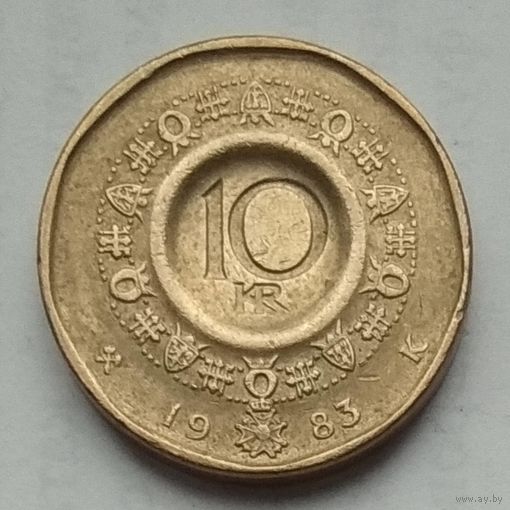 Норвегия 10 крон 1983 г.