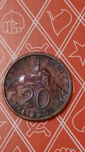 Словакия 20 геллеров 1940