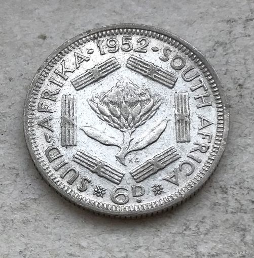 ЮАР 6 пенсов 1952 Георг VI