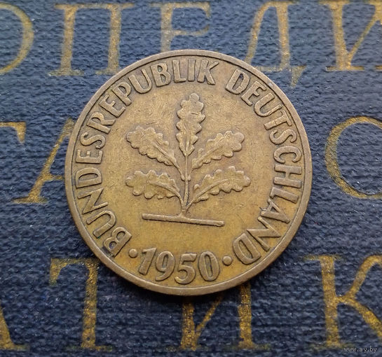 10 пфеннигов 1950 (F) Германия ФРГ #13
