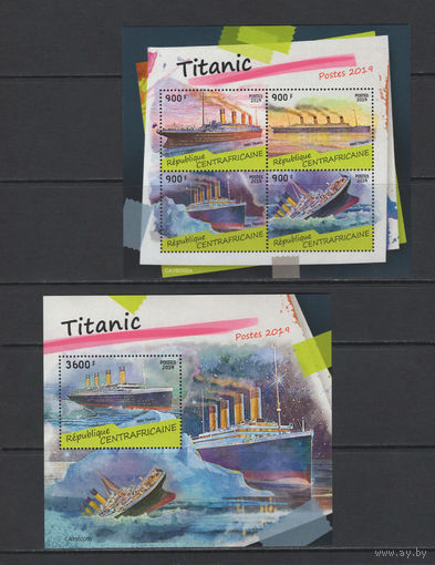 Центрально-Африканская Республика 2019** Корабли Круизные лайнеры Титаник