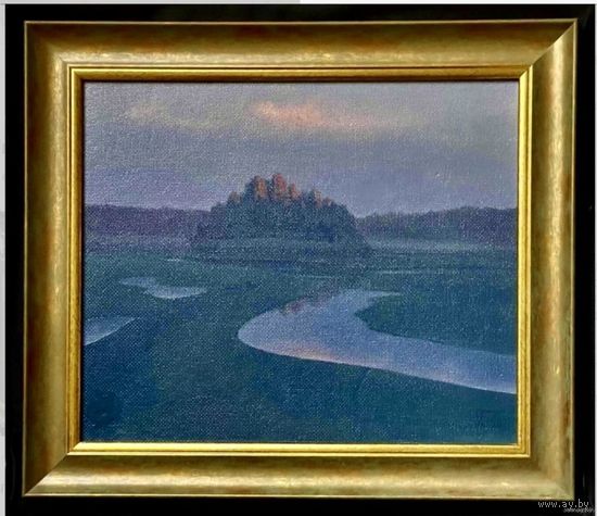 Батальонок Е.Е."Адбiтак вячэрняга промня",1990г. К/М. 29,3/35 см