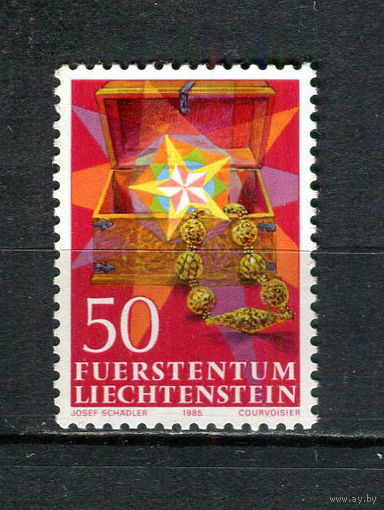 Лихтенштейн - 1985 - Рождество 50Rp - [Mi.885] - 1 марка. MNH.  (Лот 29HF)-T41P10