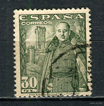 Испания - 1954 - Генерал Франко - [Mi. 1039] - полная серия - 1 марка. Гашеная.  (Лот 38Gh)-T2P52