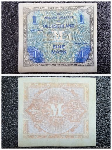1 марка Германия 1944 г. союзная оккупация