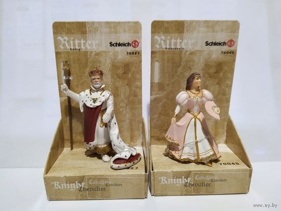 Фигурки Король и Принцесса ,Тулон одним лотом,Schleich(Германия) филигранно выполненные(3 ед.)