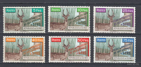 Фауна. Гвинея. 1961. 6 марок. Michel N 86-91 (25,0 е).