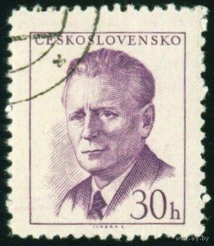 Президент Антонин Новотный Чехословакия 1958 год 1 марка