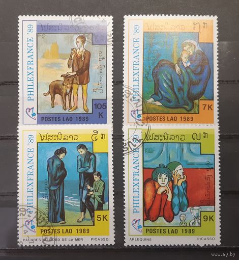 Лаос. 1989 год. Живопись Пикассо