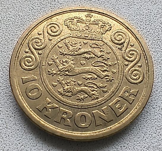 Дания 10 крон, 2001  6-1-4