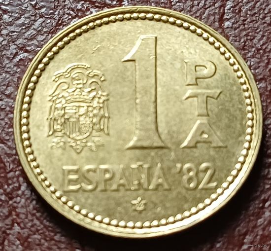 Испания 1 песета, 1980    82 внутри звезды   ( 1-6-2 )