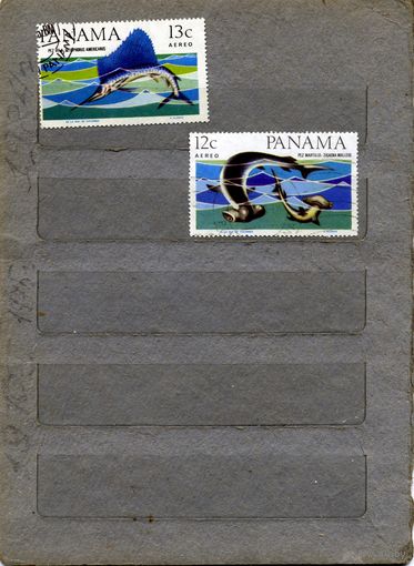 ПАНАМА, 1965,  РЫБЫ, 2м,    гашен