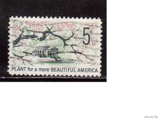США-1966,(Мих.909)  гаш. , Архитектура, Церковь