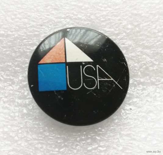 Архитектура США. Значок с Выставки 1978 г. #1107-OP22