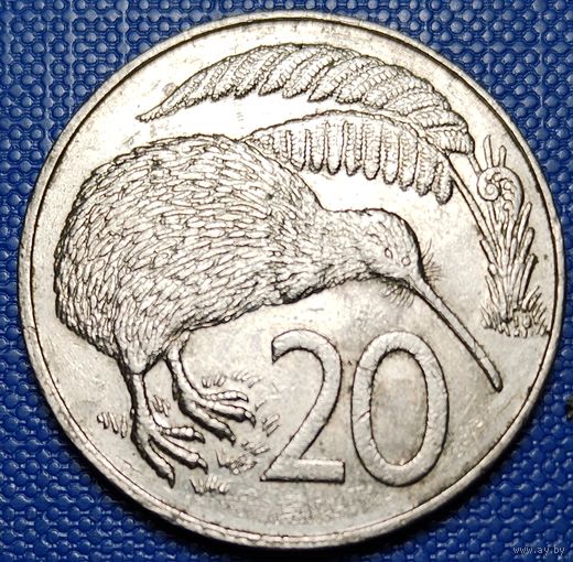Новая Зеландия 20 центов 1988 г.