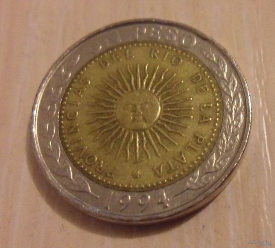 1 песо Аргентина 1994 г.в.