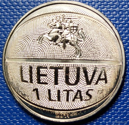 Литва 1 лит 2011 г. Чемпионат Европы по баскетболу.