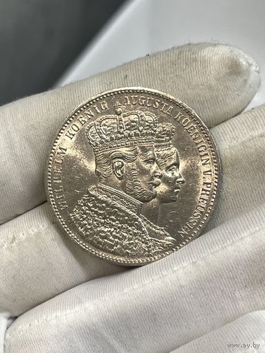 С рубля ! яркий красивый талер 1861 . видео по запросу ! супер яркий