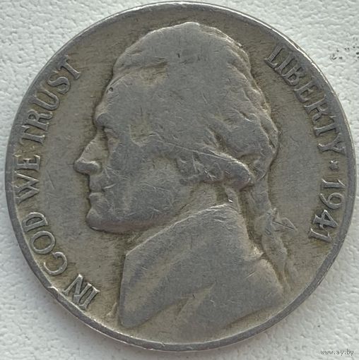 США 5 центов 1941 г.