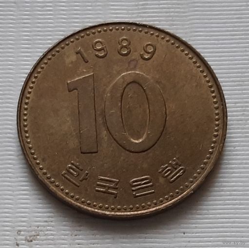 10 вон 1989 г. Южная Корея