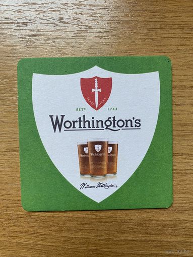 Подставка под пиво Worthington's (Великобритания)