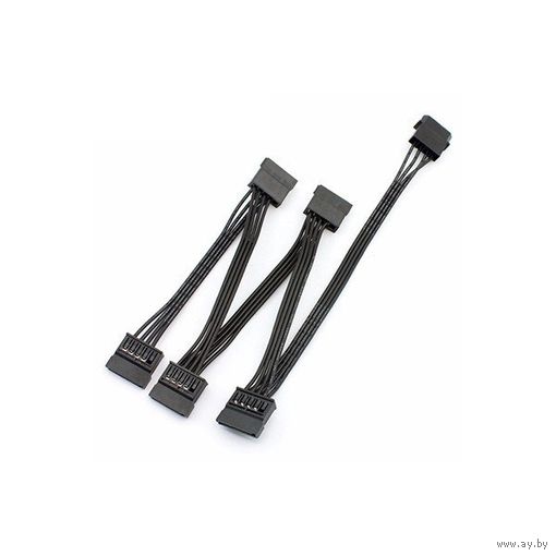 Кабель питания IDE(Molex) - 3 Sata - 6pin