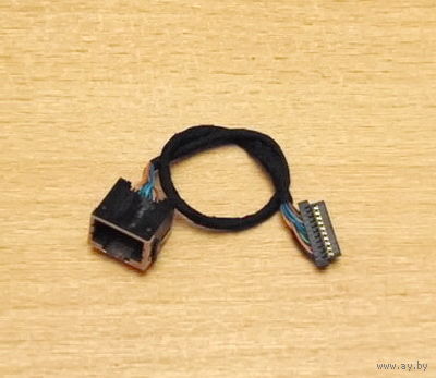 Сетевой разъём LAN для ноутбуков Asus 1201XXX. Комплект: шлейф (10-pin).