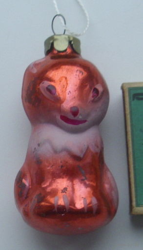 Ёлочная игрушка. Лисичка. Ш-35.