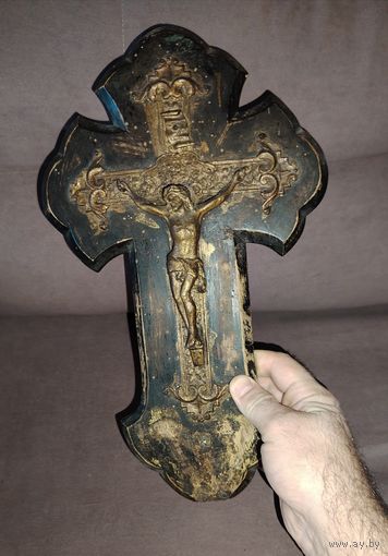 Крест католичесский начало 20 века с рубля