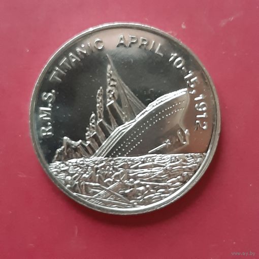 Сомалиленд. 5 долларов. 1998. Крушение Титаника.