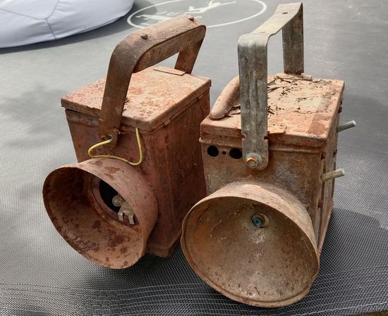 Два шахтёрских фонаря. СССР. На реставрацию