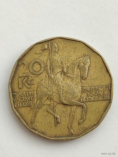 Чехия 20 крон, 1993 года. (вторая)