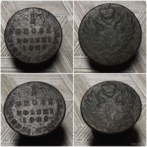 1 грош  Z MIEDZI KRAIOWEY  1825 года