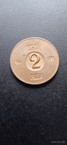 Швеция 2 эре 1967 г.