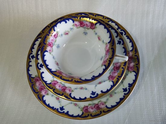 РЕДКОСТЬ Чайное трио Rosenthal Розенталь 1927 Год Германия фарфор