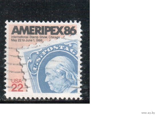 США-1985, (Мих.1753),  гаш., Филвыставка(одиночка)