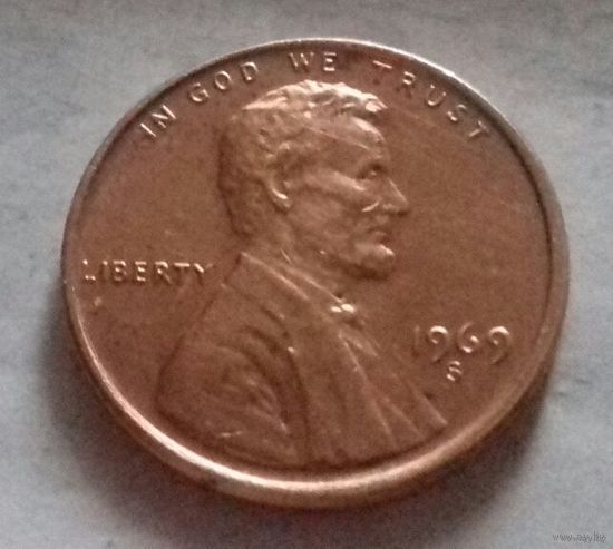 1 цент, США 1969 S