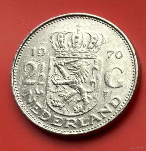 37-10 Нидерланды 2 1/2 гульдена 1970 г.